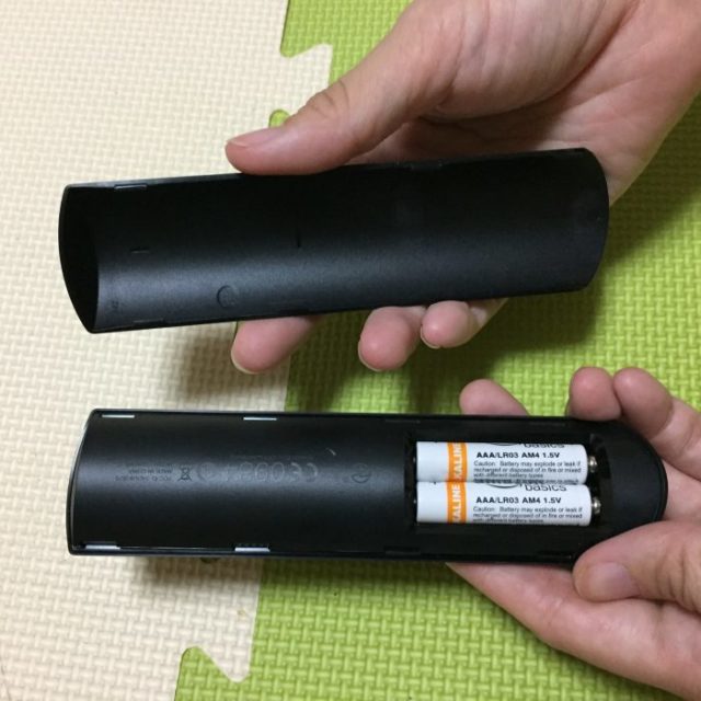 Fire TV Stick リモコン 電池交換